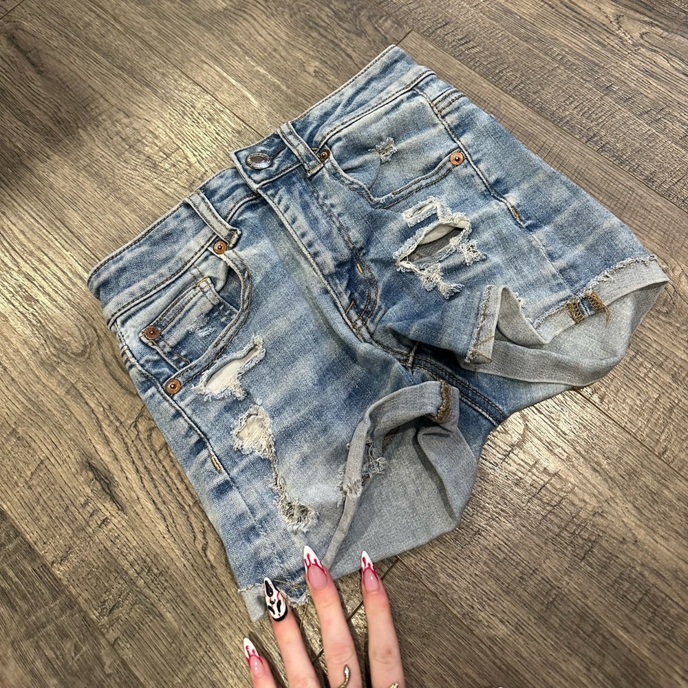American Eagle Outfitters Distressed Denim Shorts - 00